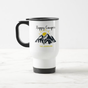 Mug De Voyage Happy Campers camping personnalisé RVing