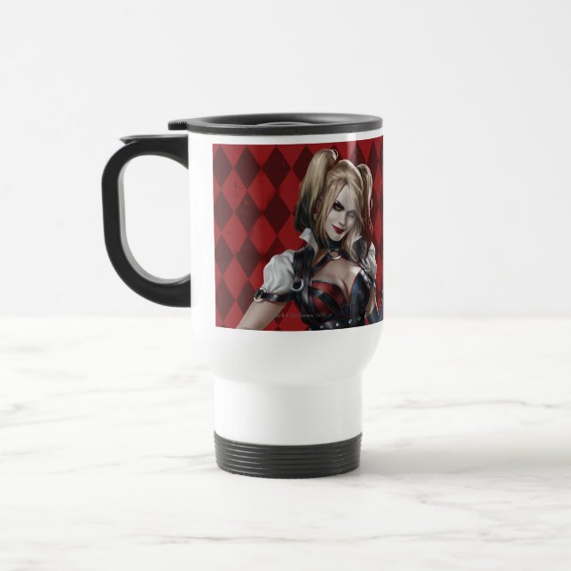 Mug De Voyage Harley Quinn Avec Dice Fuzzy (Gauche)