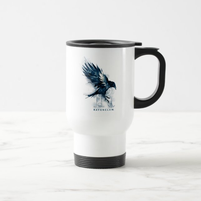 Mug De Voyage Harry Potter | Aquarelle RAVENCLAW™ Raven (Droite)