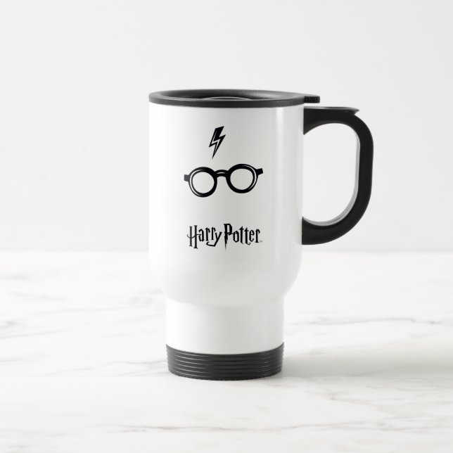 Mug De Voyage Harry Potter | Éclair de voiture et lunettes (Droite)