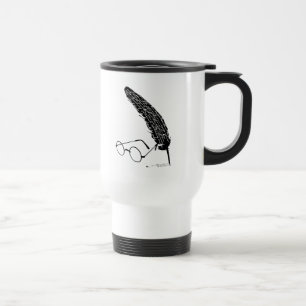 Mug De Voyage Harry Potter   Lunettes et plume