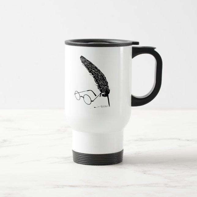 Mug De Voyage Harry Potter | Lunettes et plume (Droite)