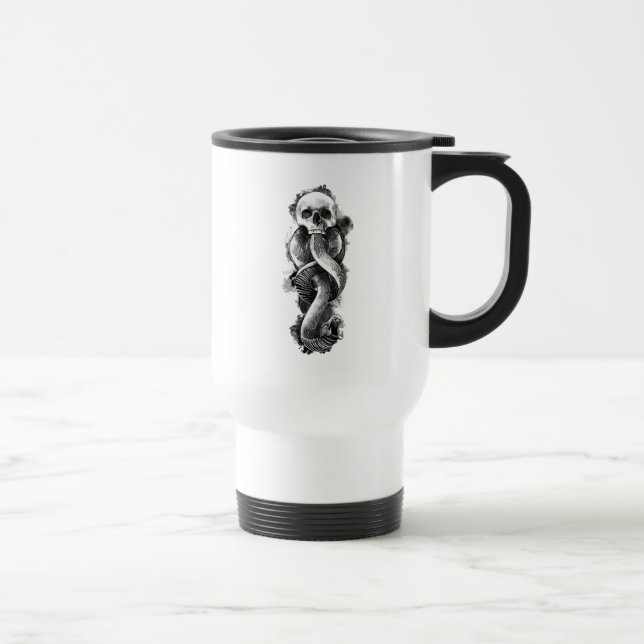 Mug De Voyage Harry Potter | Marque des Ténèbres Aquarelle (Droite)