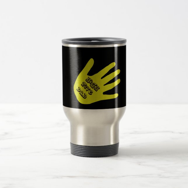 Mug De Voyage Haut cinq papa main (Centre)