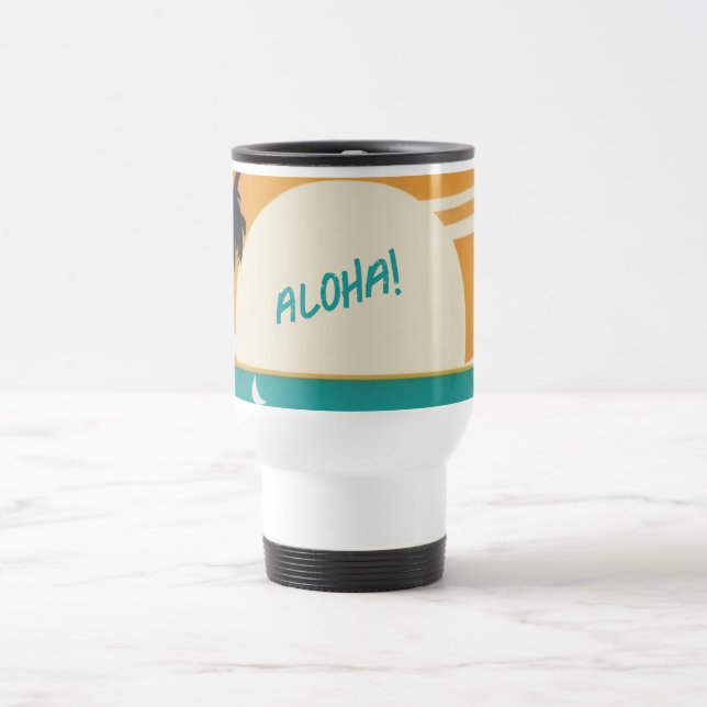 Mug De Voyage Hawaiian/Aloha/Tropical/plage (Centre)