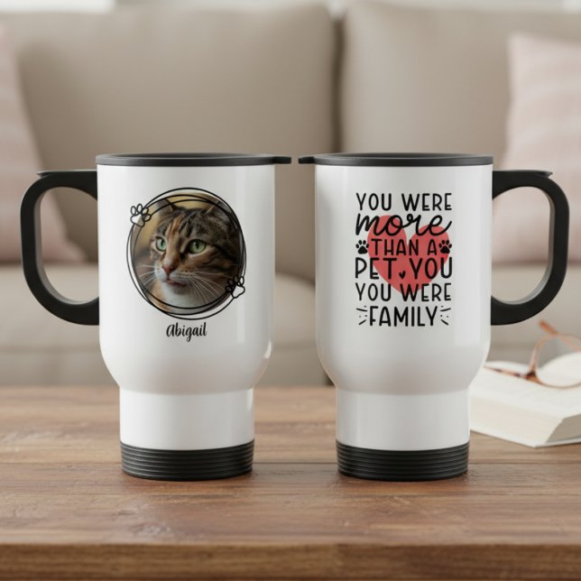 Mug De Voyage Heartfelt Pet Memorial Photo – Loving Remembrance (Heartfelt pet memorial photo travel mug)