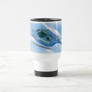 Mug De Voyage Hélicoptère de police