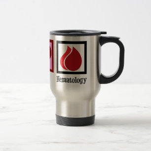 Mug De Voyage Hématologie de l'amour pour la paix