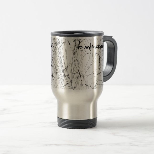 Mug De Voyage Herbe D'Hiver En Neige (Devant droit)