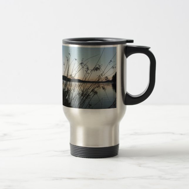 Mug De Voyage Herbes au lac Sunset (Droit)