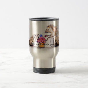 Mug De Voyage hérisson de bébé avec le petit gâteau crawly