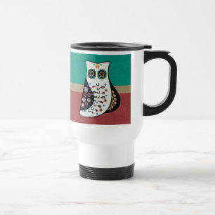 Mug De Voyage Hibou de Bohème magnifique de hippie
