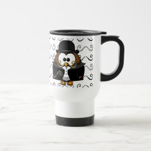 Mug De Voyage hibou de moustache