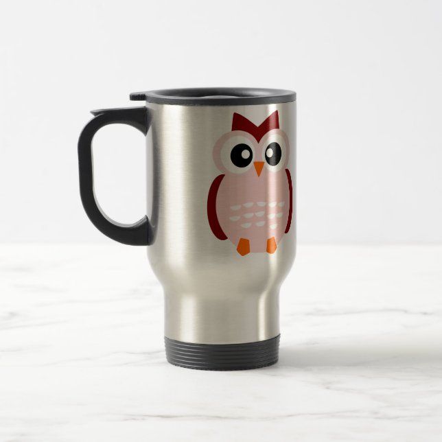 Mug De Voyage Hibou mignon (Gauche)
