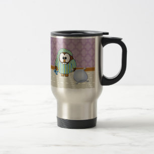 Mug De Voyage hibou paresseux - je ne fais pas le lundi !