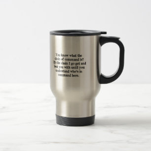 Mug De Voyage Hiérarchie de commandements
