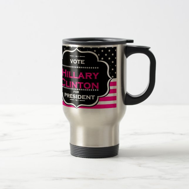Mug De Voyage hillary clinton rose (Droit)