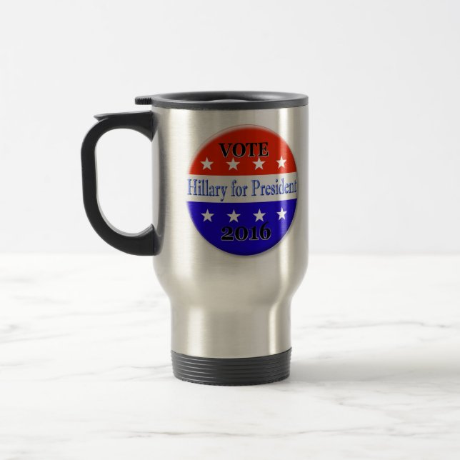 MUG DE VOYAGE HILLARY POUR LE PRÉSIDENT 2016 (Gauche)
