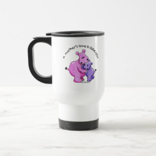 Mug De Voyage Hippopotame-L'amour d'une mère est grandiose !