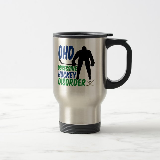 Mug De Voyage Hockey Drôle (Droit)