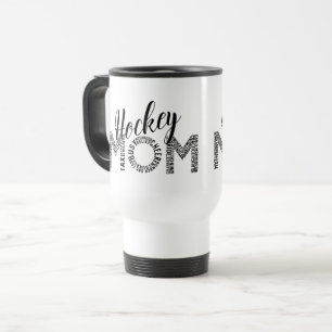 Mug De Voyage Hockey Maman Mot Art