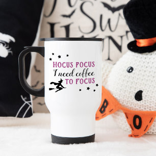 Mug De Voyage Hocus Pocus Moderne violet et noir Halloween