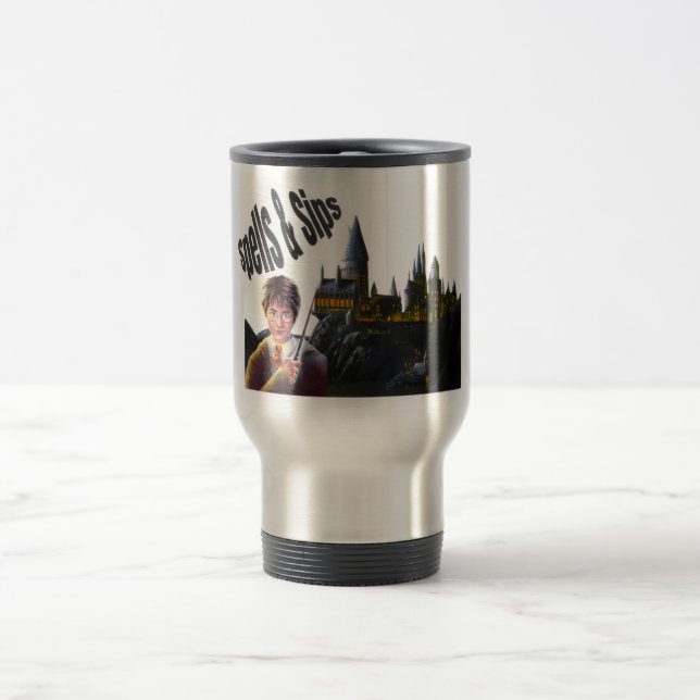 Mug De Voyage Hogwarts School of Wizardry - Retro Crest tembu (Centre)