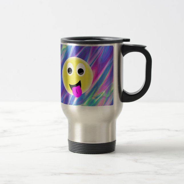 Mug De Voyage hologramme émoji (Droit)