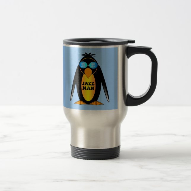 Mug De Voyage Homme de jazz (Droit)