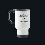 Mug De Voyage Homme d'honneur personnalisé avec Mariage photo<br><div class="desc">Votre concierge va avoir besoin de beaucoup de café dans cette tasse personnalisée quand il vous aidera avec vos sessions de planification mariage ! Montrez-lui ce qu'il veut dire pour vous en ajoutant une photo de vous deux.</div>