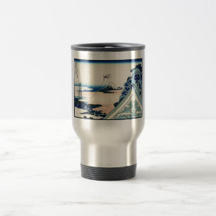 Mug De Voyage Honganji Temple Vista du Mont Fuji Bois japonais