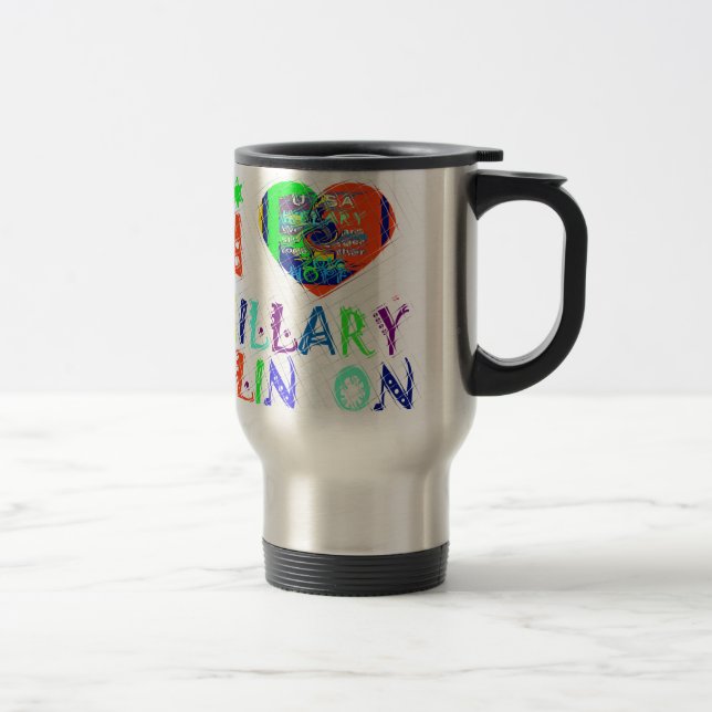 Mug De Voyage Hope Vote Blue Lovely Reflection Extraordinaire Hi (Droit)