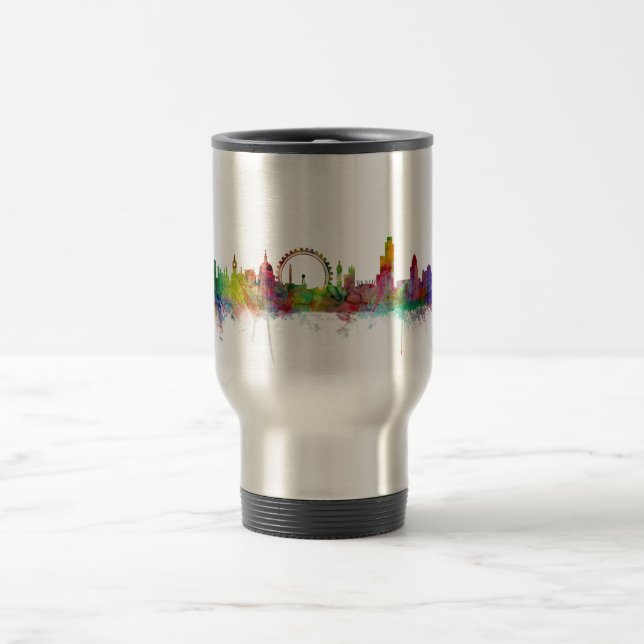 Mug De Voyage Horizon de Londres Angleterre (Centre)