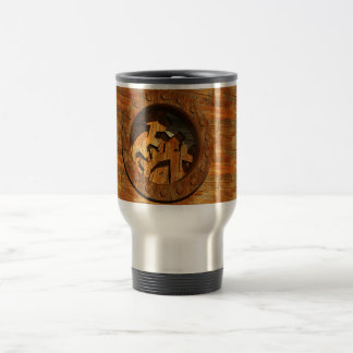 Mug De Voyage horloge en bois