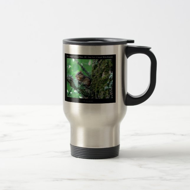 Mug De Voyage Hot Springs National Park, AR Chipmunk Snack Gifts (Droit)