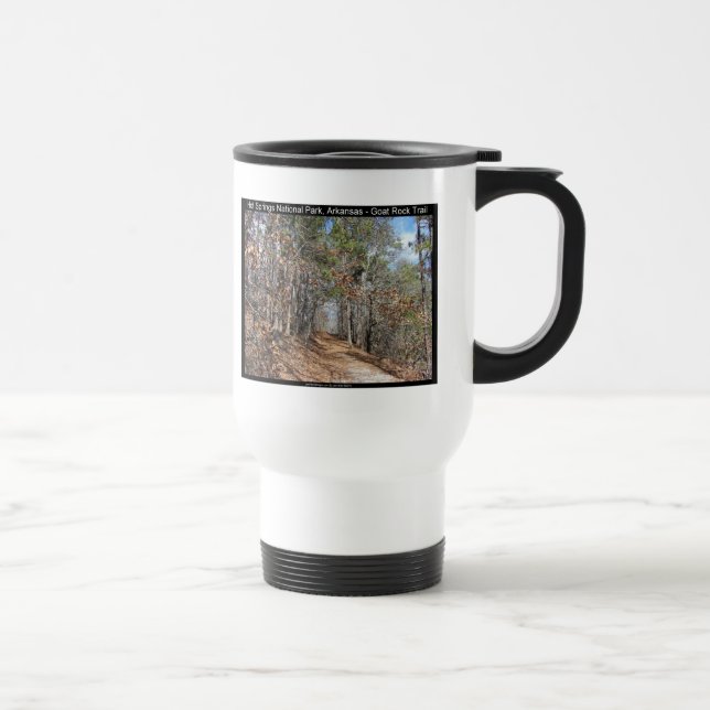 Mug De Voyage Hot Springs National Park, AR Goat Rock Trail (Droite)