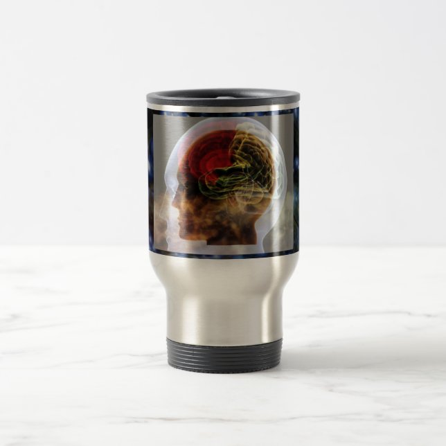 Mug De Voyage HUMANOÏDE : Esprit intelligent de biologie de la (Centre)