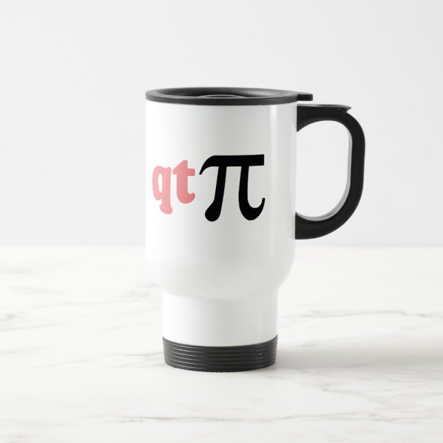Mug De Voyage Humour de maths - pièce en t mignonne pi (Droite)