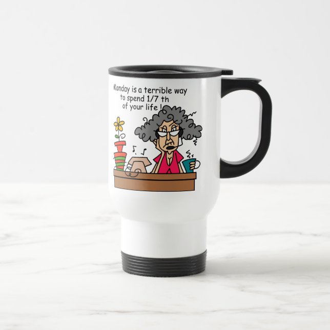 Mug De Voyage Humour du lundi (Droite)
