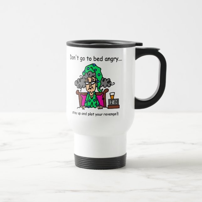 Mug De Voyage Humour heure du coucher (Droite)