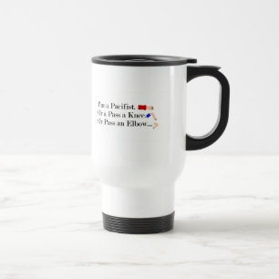 Mug De Voyage Humour pacifiste mixed martial art