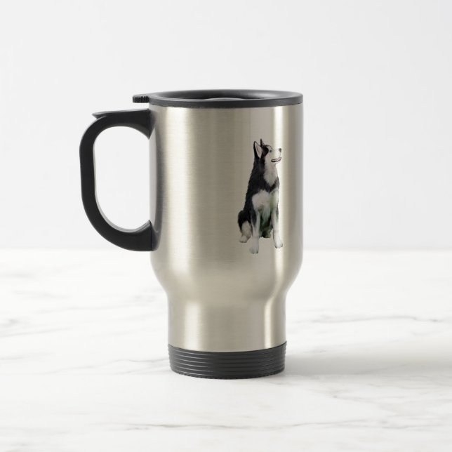 Mug De Voyage Husky sibérien (A) (Gauche)