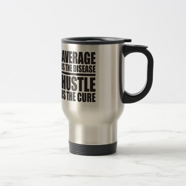 Mug De Voyage Hustle - Mots Motivationnels (Droit)