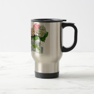 Mug De Voyage Hydrangeas et jarre de Mason