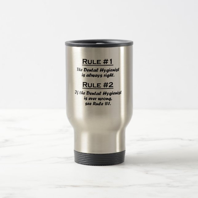 Mug De Voyage Hygiéniste dentaire de règle (Centre)