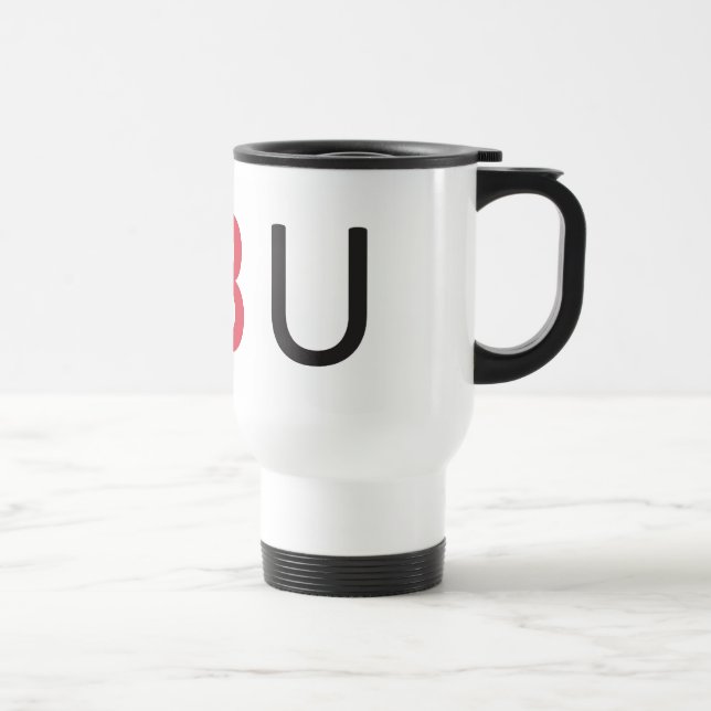 Mug De Voyage i <3 u (Droite)