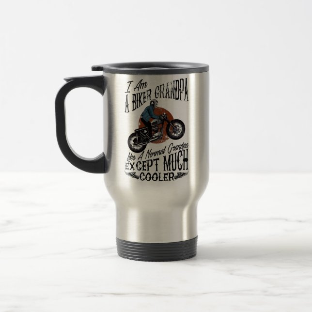 Mug De Voyage I Am A Biker Grandpa - Un cadeau pour la moto Gran (Gauche)