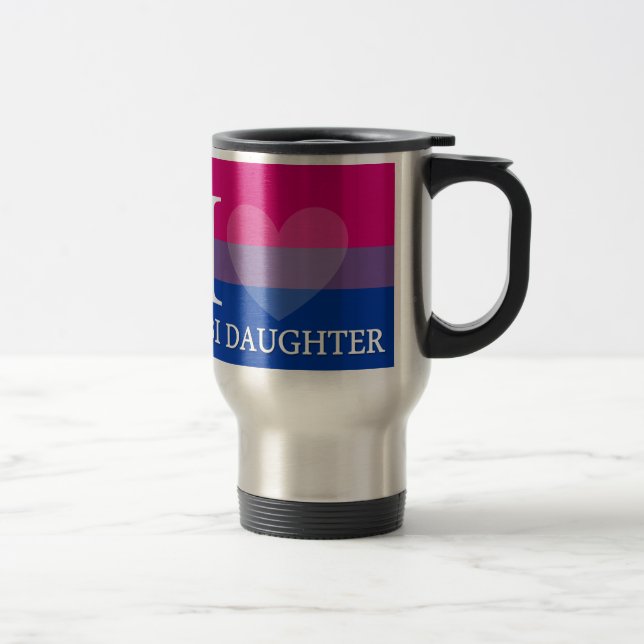 Mug De Voyage I coeur mon dérivé de Bi (Droit)