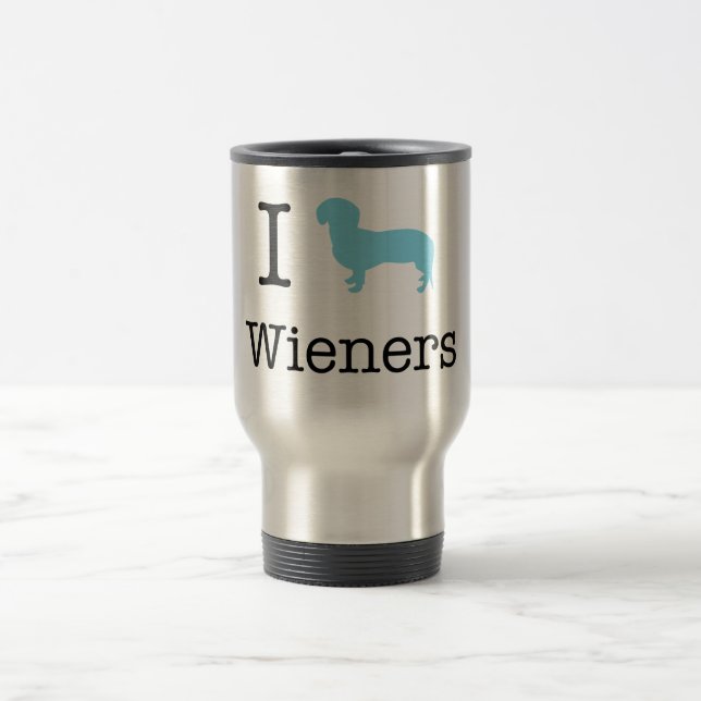 Mug De Voyage I Heart Wieners (Centre)