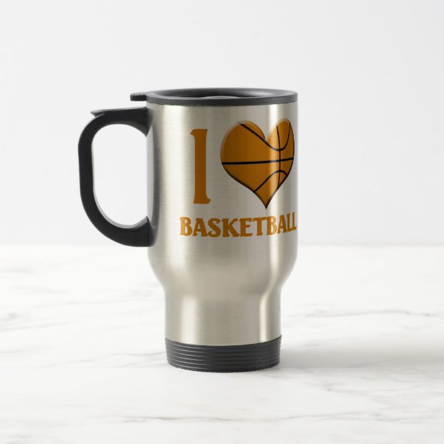 Mug De Voyage I Love Basketball (Gauche)
